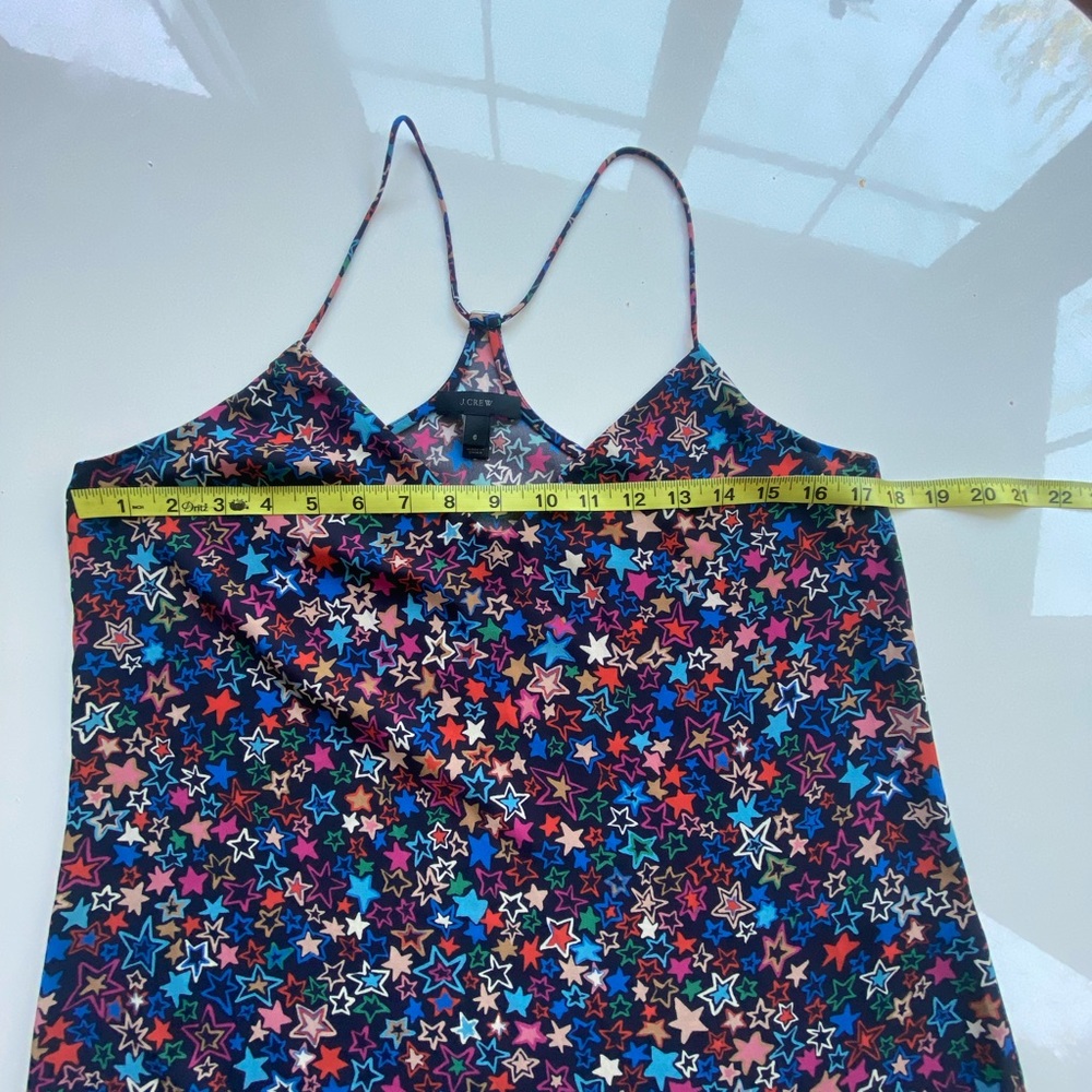 J. Crew Star Patterned spaghetti strap Camisole Top - Picture 4 of 5